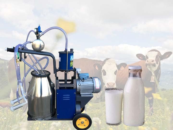 Cow and goat milking machine