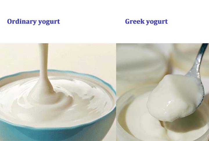 Greek yogurt vs ordinary yogurt